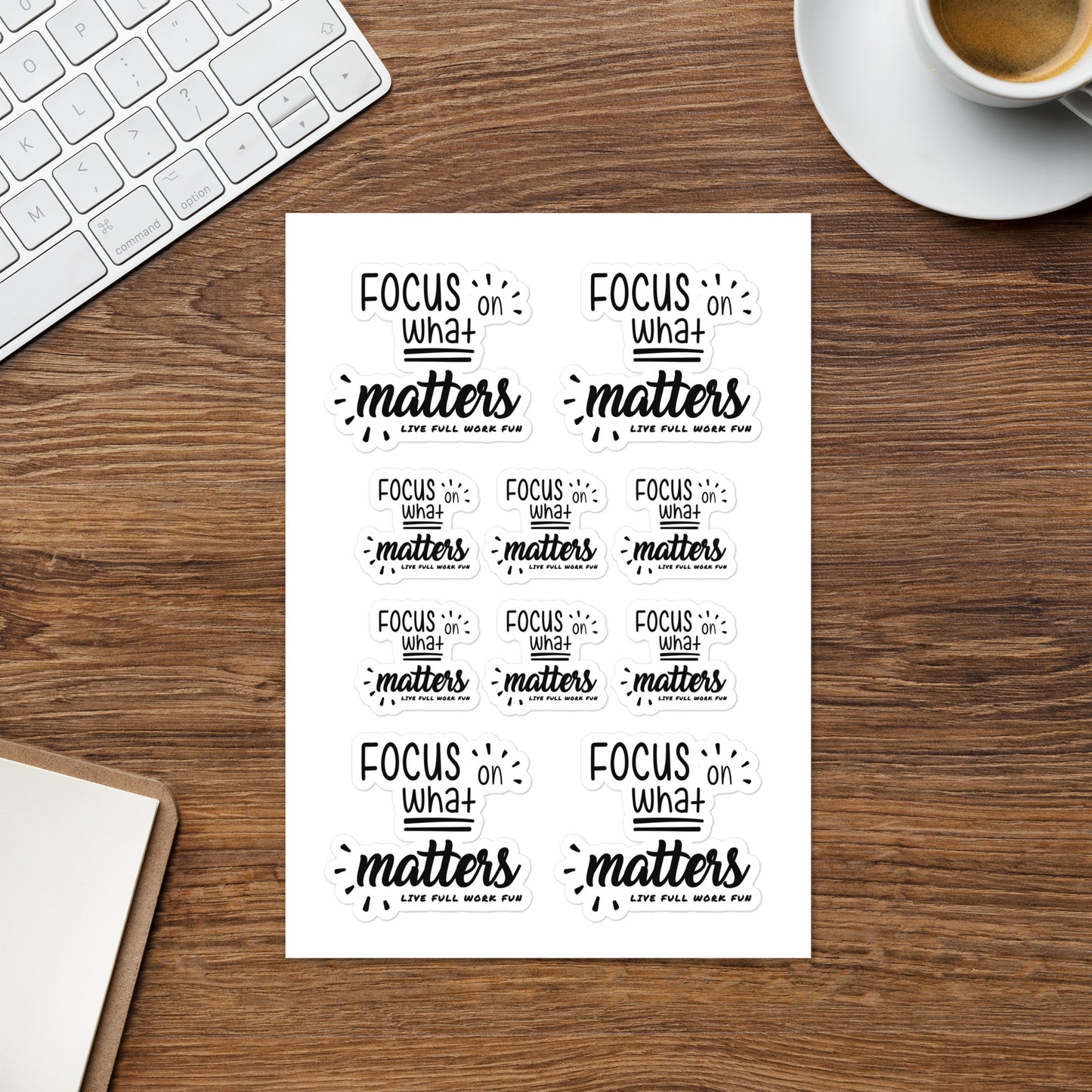 Focus on What Matters - Sticker sheet