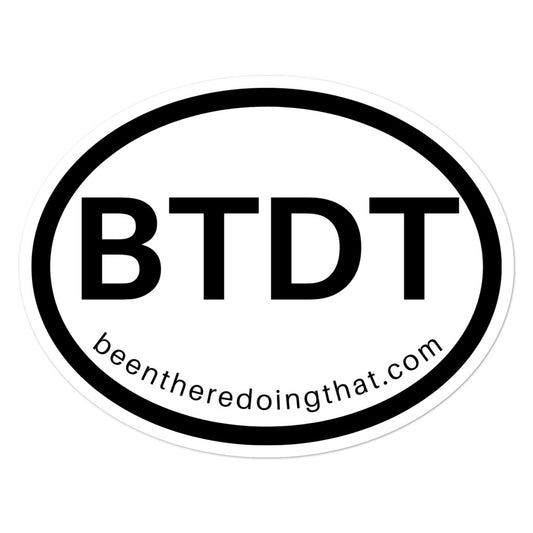 BTDT Oval Sticker